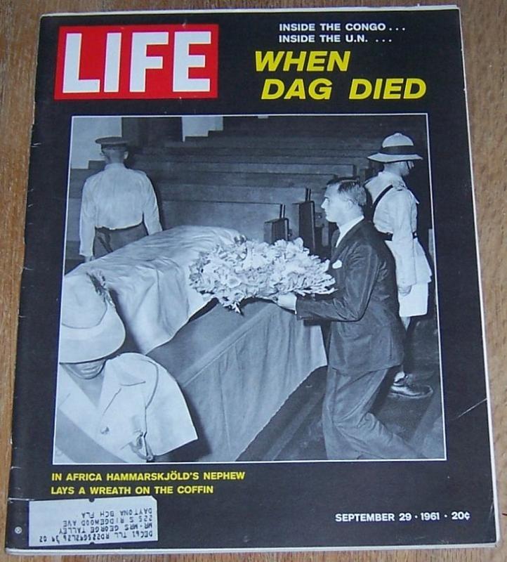 Life Magazine September 29, 1961 When Dag Died/Sir Laurence Olivier/Marriage