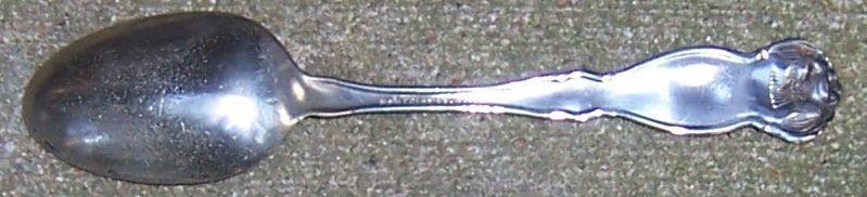 Vintage Wm Rogers Souvenir Spoon of The State of  Indiana with State Seal