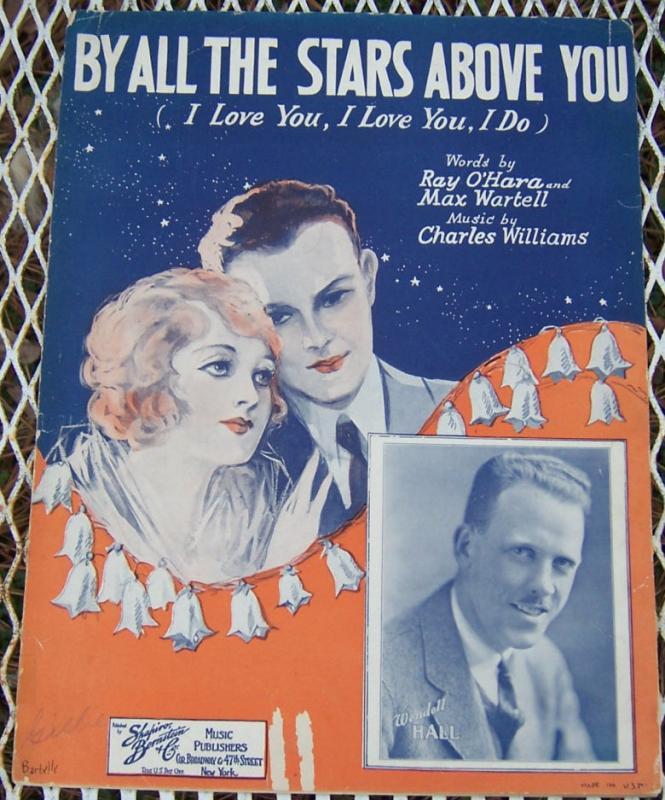 By All the Stars Above You Ernie Valle 1930 Sheet Music