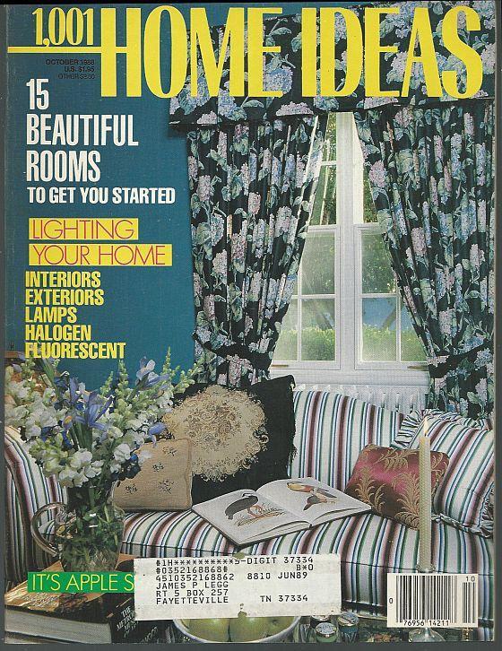 1001 Home Ideas Magazine October 1989 Lighting/Apples/Fluorescent Lights/Rooms