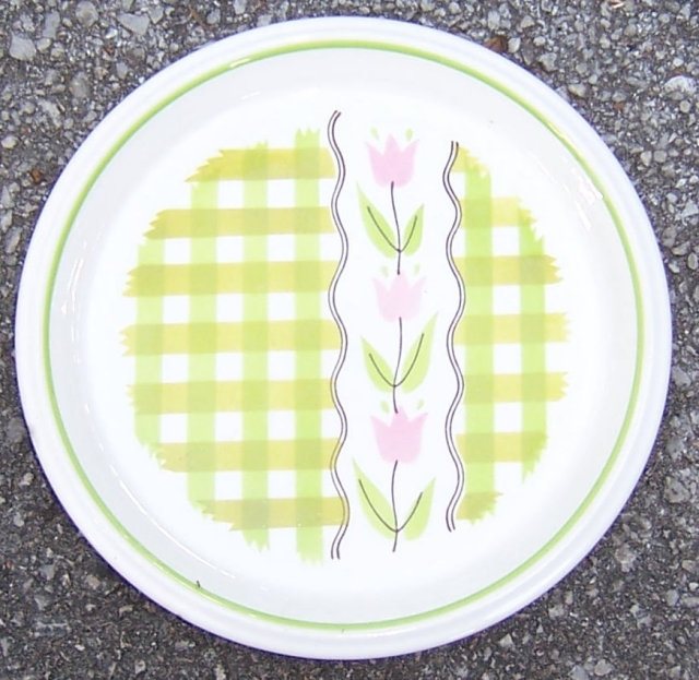 Mikasa China Country Gingham Mint Taffy Small Plate