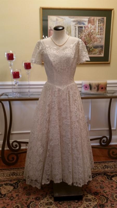 Vintage 50's Lace Wedding Dress