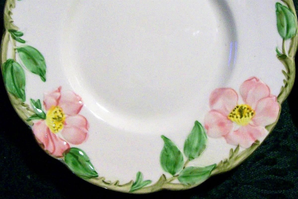 Vintage Franciscan Desert Rose Plate Set/2 6.375