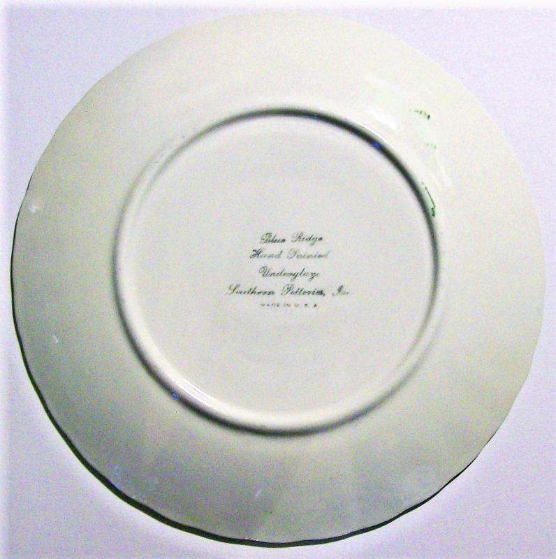 Vintage Blue Ridge County Fair Salad Plate 1941 Avon 8.5