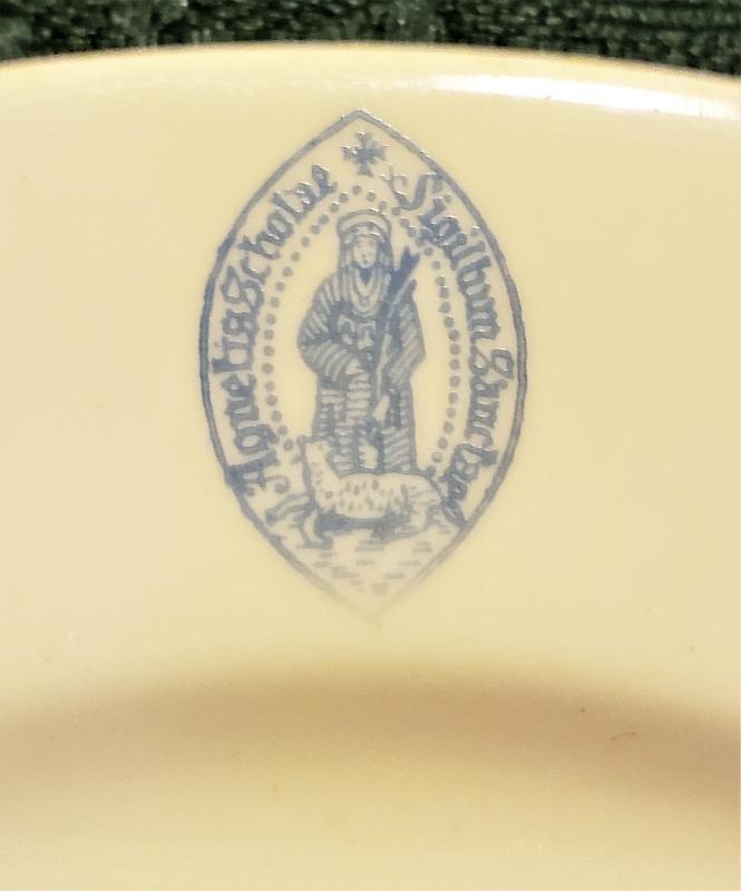 Vintage St. Agnes Girls School Albany NY Plate 1948 Syracuse China