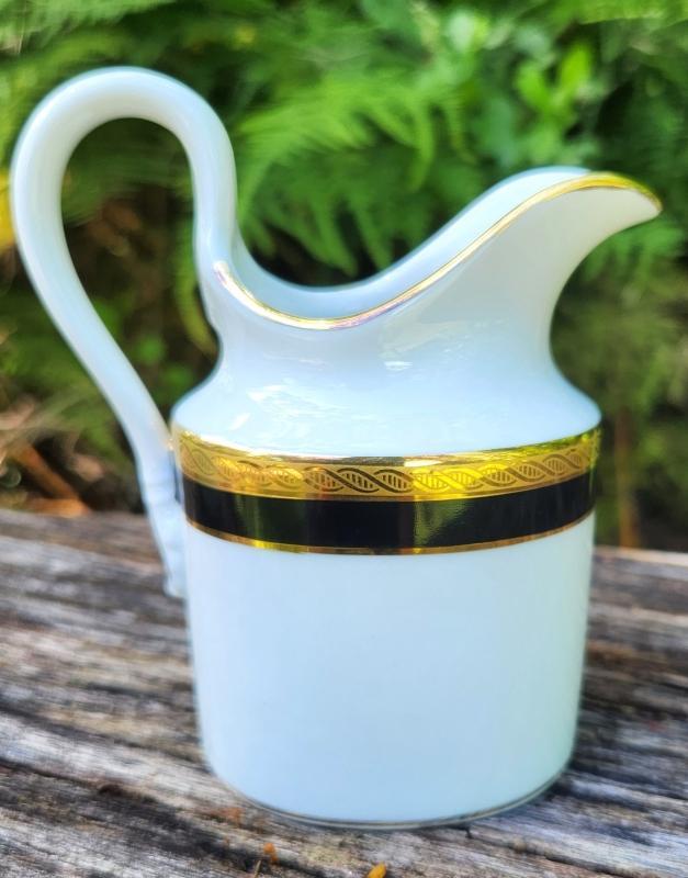 Vintage Richard Ginori PALERMO Mini Creamer Black/Gold