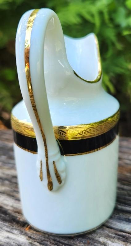 Vintage Richard Ginori PALERMO Mini Creamer Black/Gold
