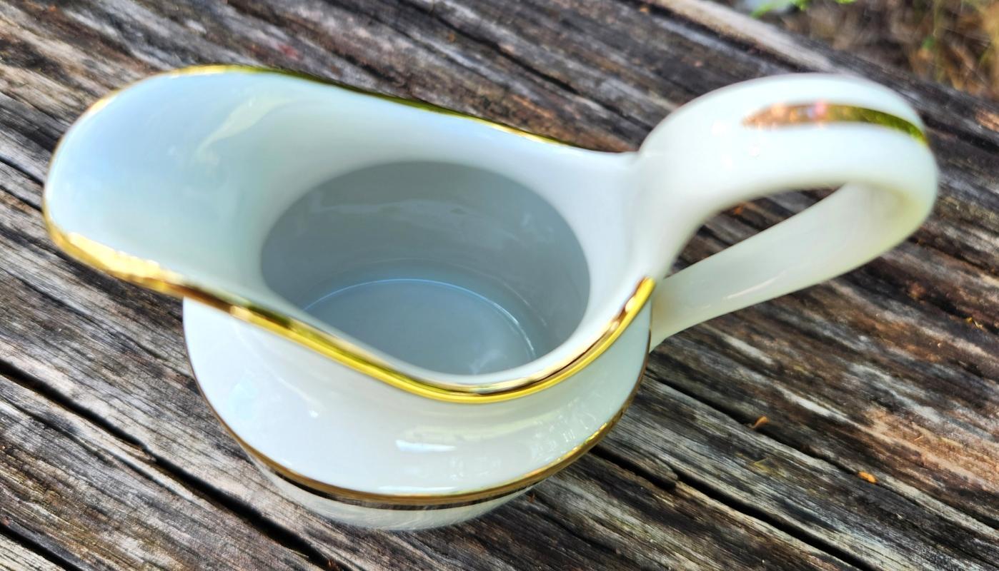 Vintage Richard Ginori PALERMO Mini Creamer Black/Gold