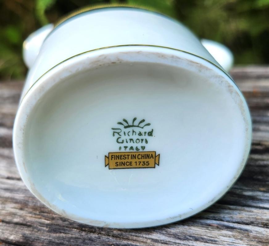 Vintage Richard Ginori PALERMO Mini Creamer Black/Gold