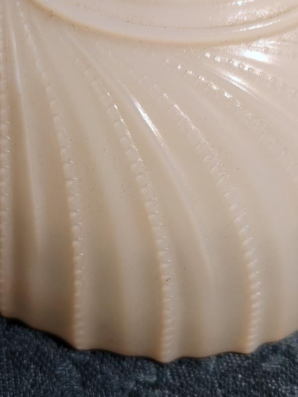 Antique Uranium Custard Glass Shade 1 7/8