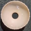 Antique Uranium Custard Glass Shade 1 7/8