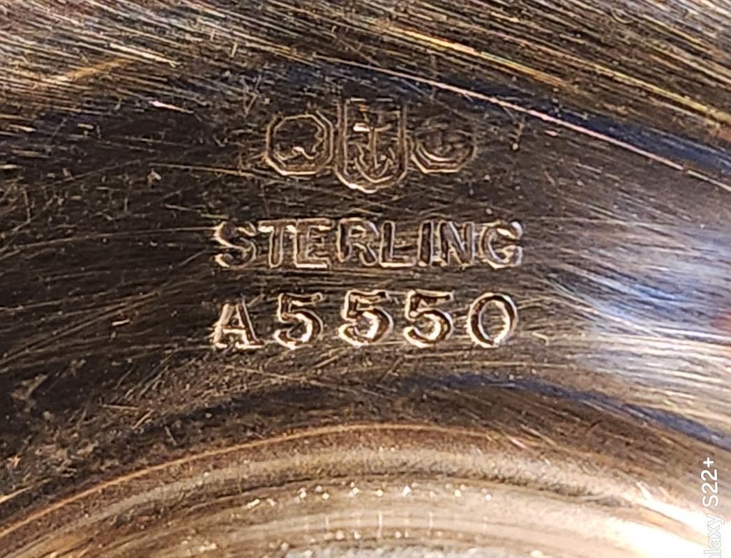 Antique Gorham #A5550 Sterling Silver Demitasse Saucer Ca. 1920