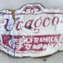 Vintage UCAGCO Toby-Style Teapot/Cream/Sugar 1950s Japan As Is