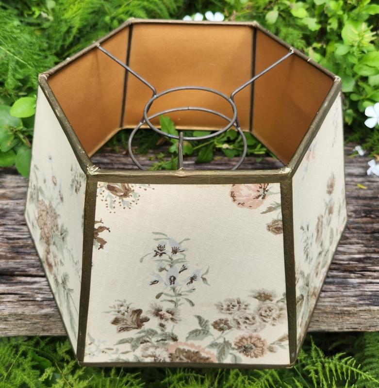 Vintage Fabric Oil Lamp Shade 6