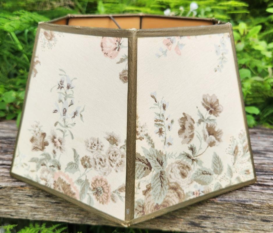 Vintage Fabric Oil Lamp Shade 6