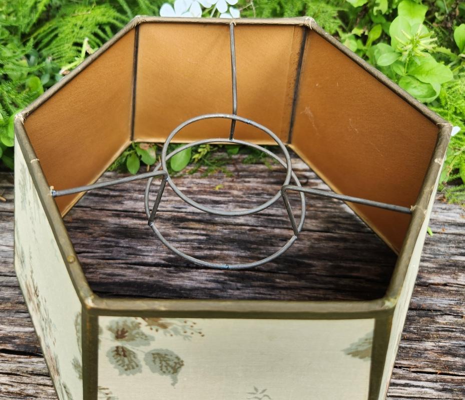 Vintage Fabric Oil Lamp Shade 6