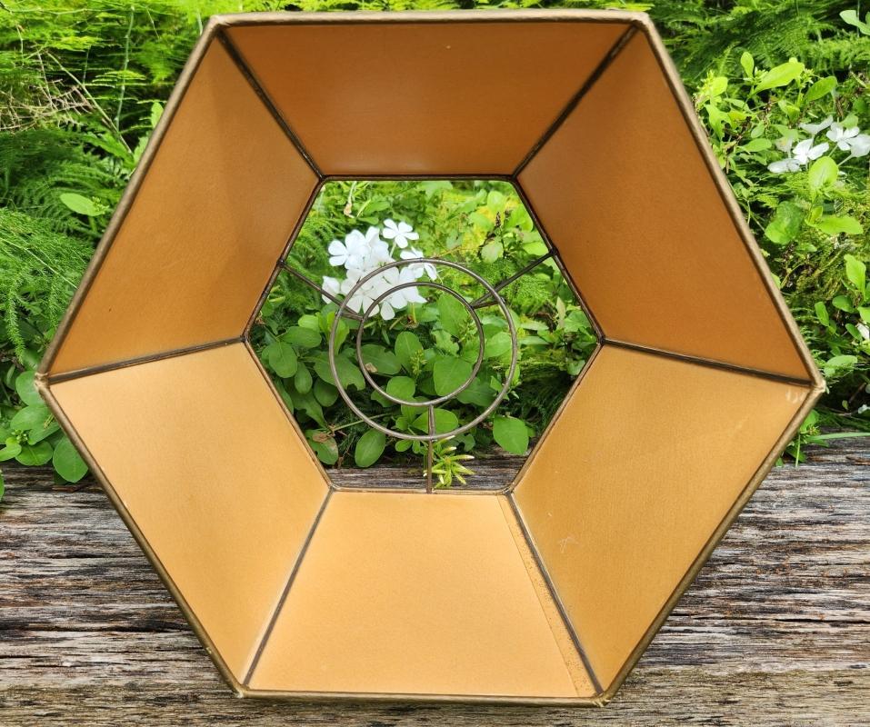 Vintage Fabric Oil Lamp Shade 6