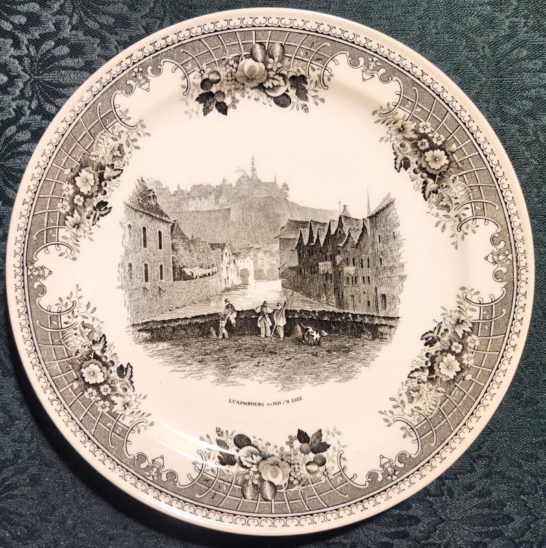 Antique Villeroy/Boch VIL11 Grand Duchy Luxembourg Plate 1874-1909