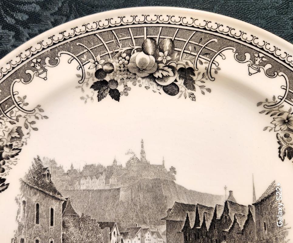 Antique Villeroy/Boch VIL11 Grand Duchy Luxembourg Plate 1874-1909