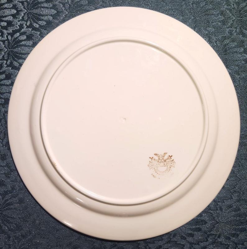 Antique Villeroy/Boch VIL11 Grand Duchy Luxembourg Plate 1874-1909