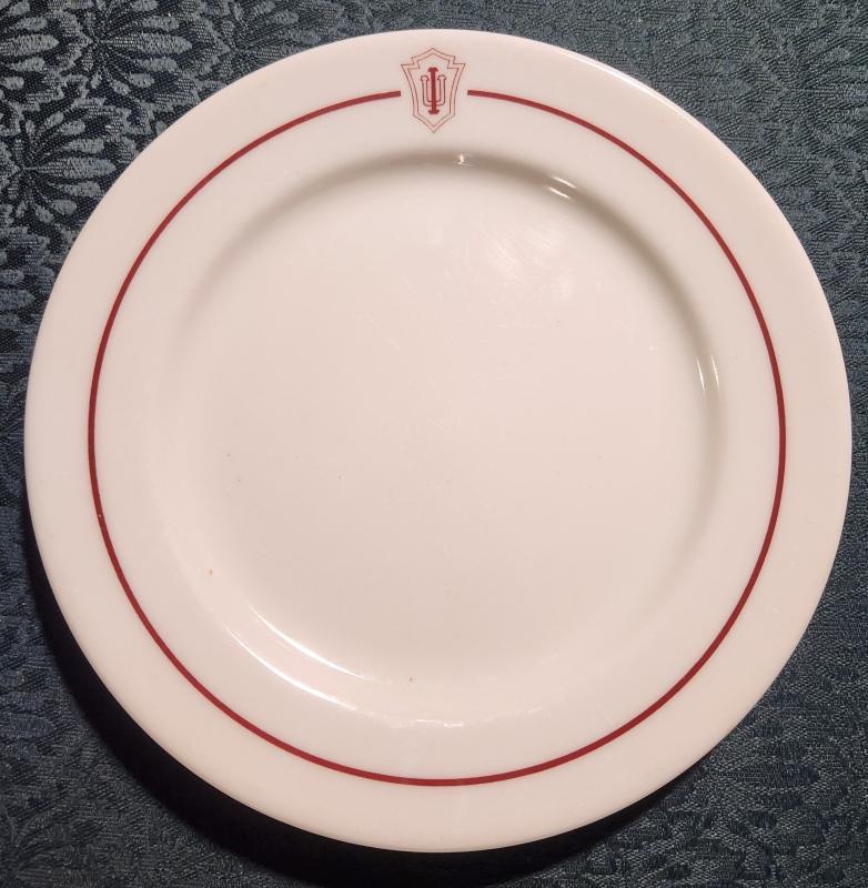 Vintage INDIANA UNIVERSITY Plate Shenango Restaurant Ware 1978