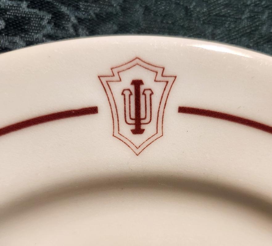 Vintage INDIANA UNIVERSITY Plate Shenango Restaurant Ware 1978