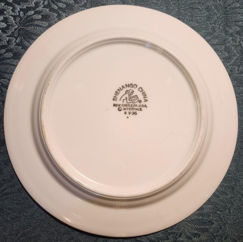 Vintage INDIANA UNIVERSITY Plate Shenango Restaurant Ware 1978