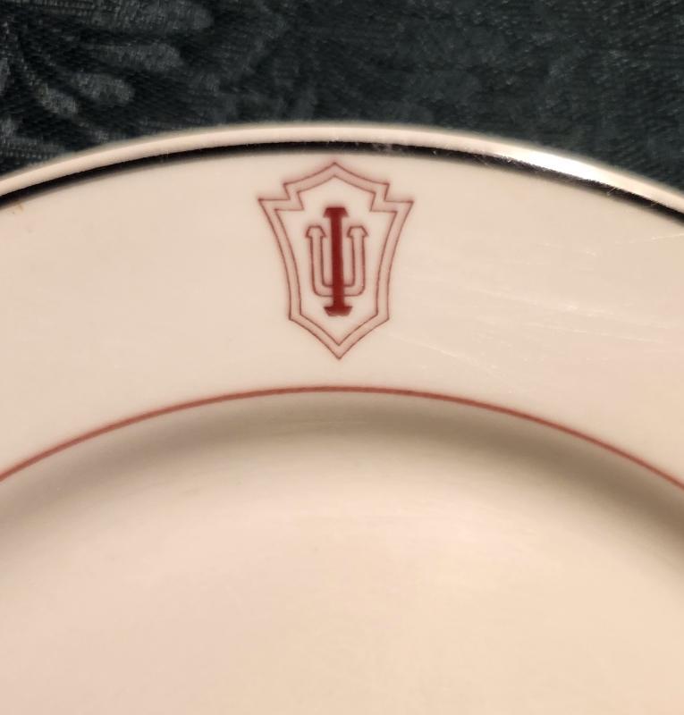 Vintage INDIANA UNIVERSITY Plate Shenango Restaurant Ware 1975