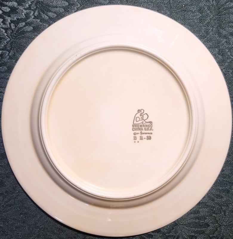 Vintage INDIANA UNIVERSITY Plate Shenango Restaurant Ware 1975