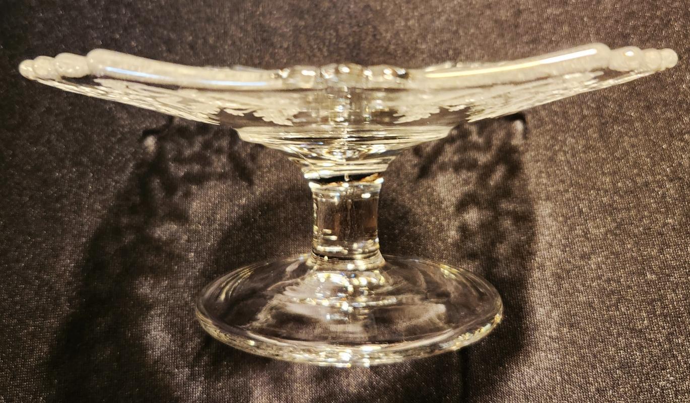 Vintage New Martinsville #103-24 Etched Comport 1930s