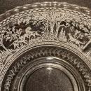 Vintage Wheeling #5097 FOX/HOUNDS Cake Plate D-58e