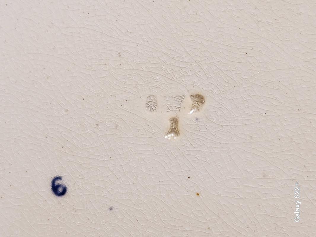 Antique MILAN Staffordshire Plate Blue/White South Wales Pottery 1839-58