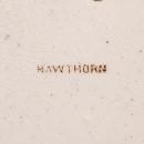 Antique HAWTHORN Brown Transfer Underplate British Anchor Pottery 1880s