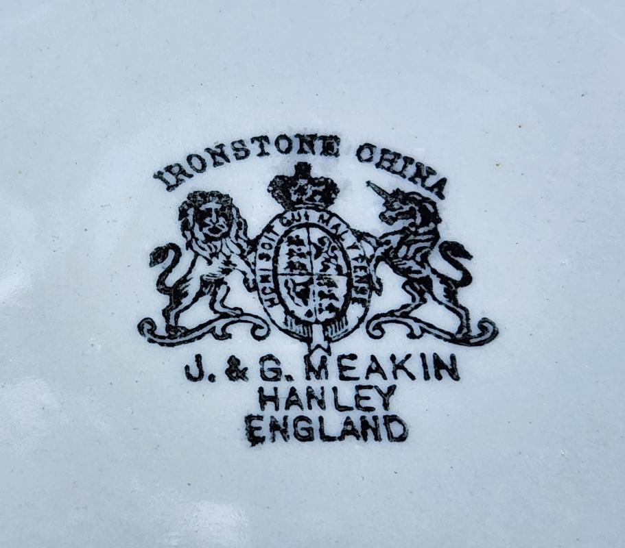 Antique Meakin White Ironstone Chamber Pot 1890s