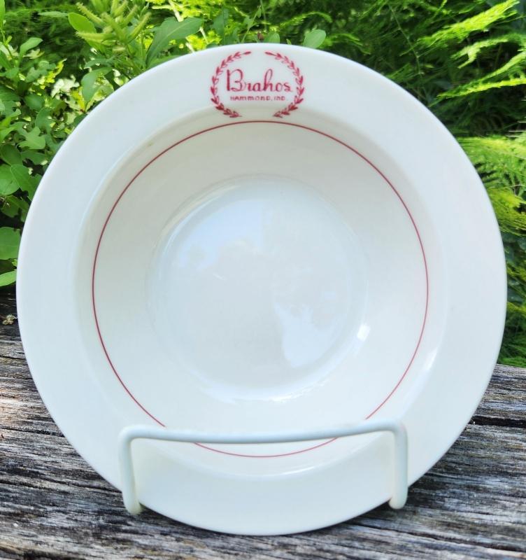 Antique BRAHOS Coffee Shop Bowl Hammond Indiana 1928-30