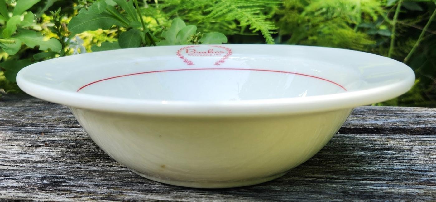 Antique BRAHOS Coffee Shop Bowl Hammond Indiana 1928-30