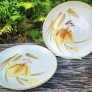 Vintage Winfield TIGER IRIS/LILY Plate Pair California MCM
