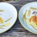 Vintage Winfield TIGER IRIS/LILY Plate Pair California MCM