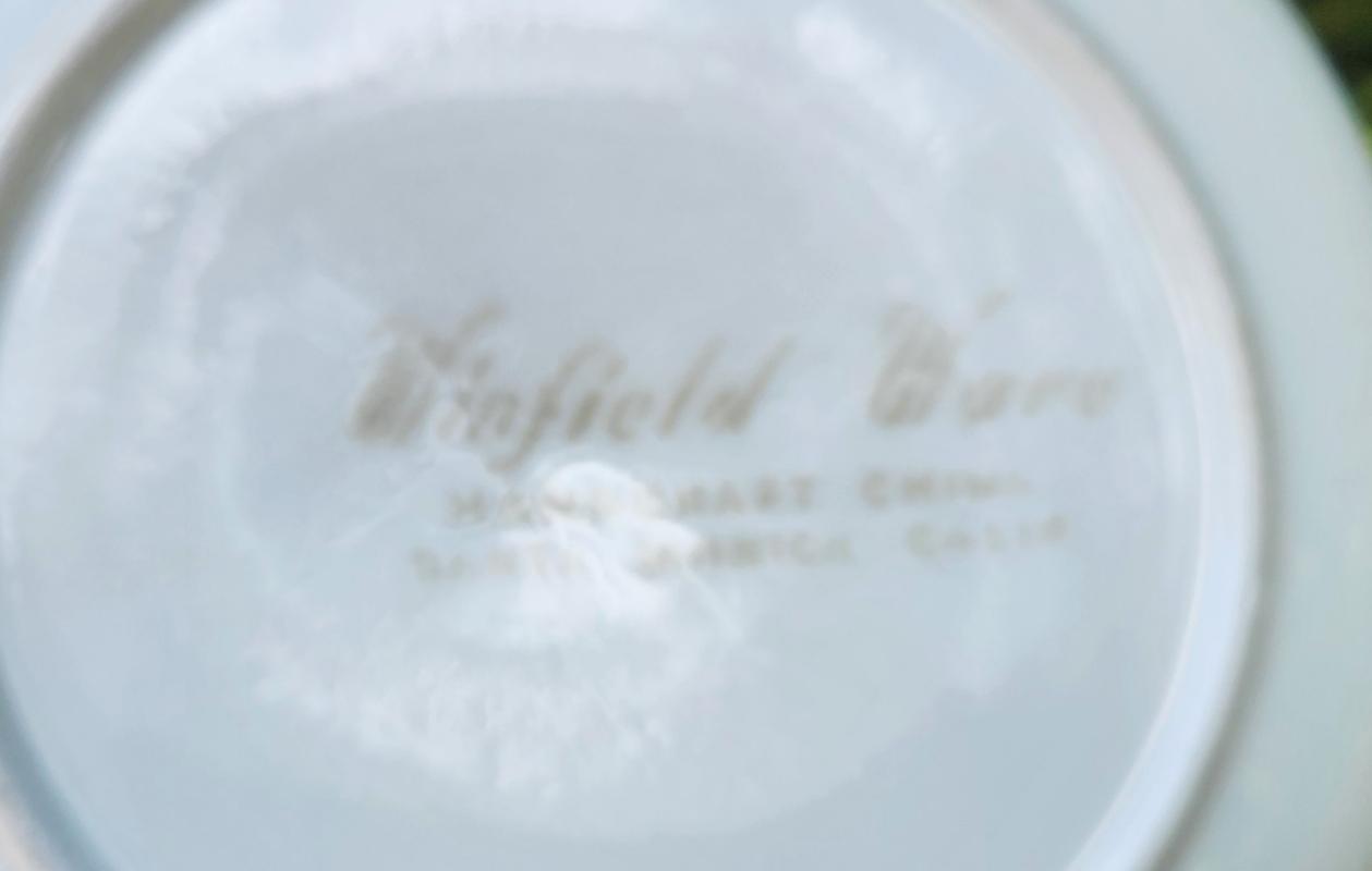 Vintage Winfield TIGER IRIS/LILY Plate Pair California MCM