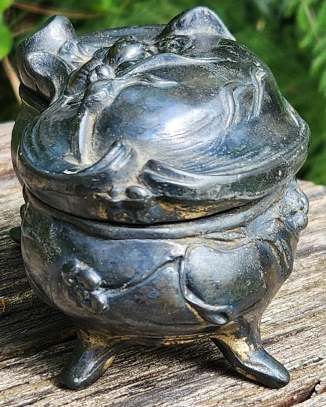 Antique Art Nouveau Jewelry Casket Silverplated Ca. 1900