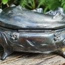 Antique Art Nouveau Jewelry Casket Silverplated Ca. 1900