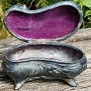 Antique Art Nouveau Jewelry Casket Silverplated Ca. 1900