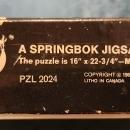 Vintage Springbok #PZL2024 ST. GEORGE/DRAGON Jigsaw Puzzle w/Box Complete 1969