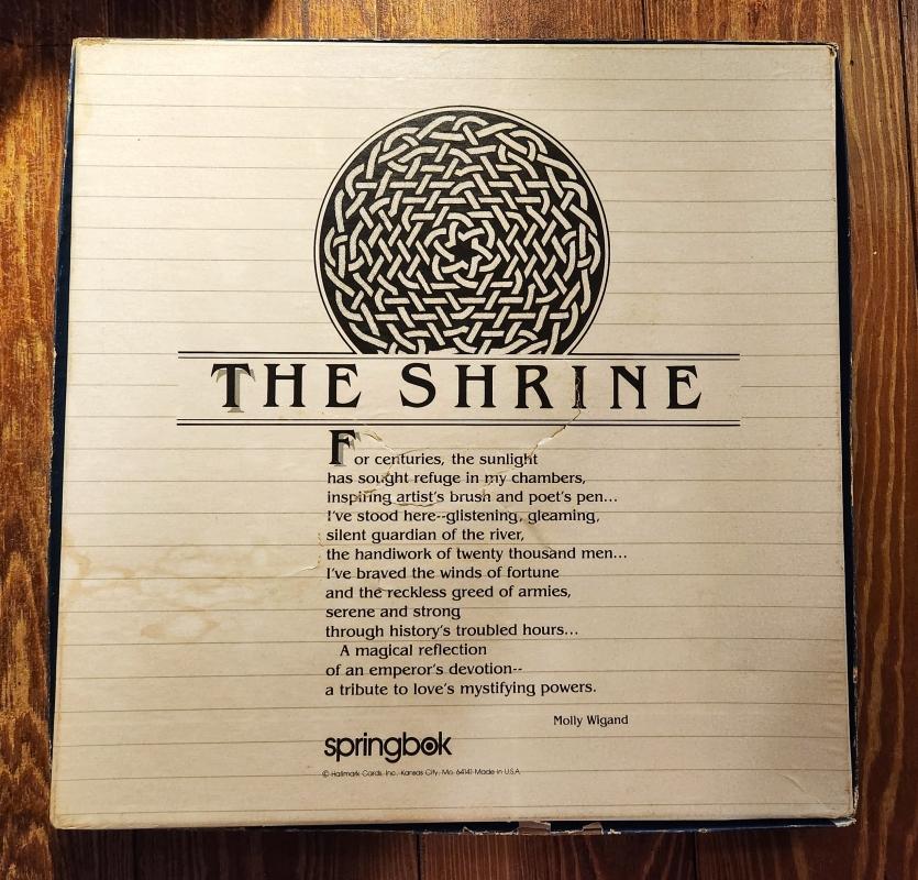 Vintage Springbok #PZL3603 THE SHRINE Jigsaw Puzzle w/Box Complete 1983