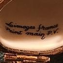 Vintage Banana Limoges Trinket Box Parry Vieille Signed