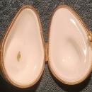 Vintage Avocado Limoges Trinket Box Signed