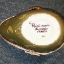 Vintage Avocado Limoges Trinket Box Signed