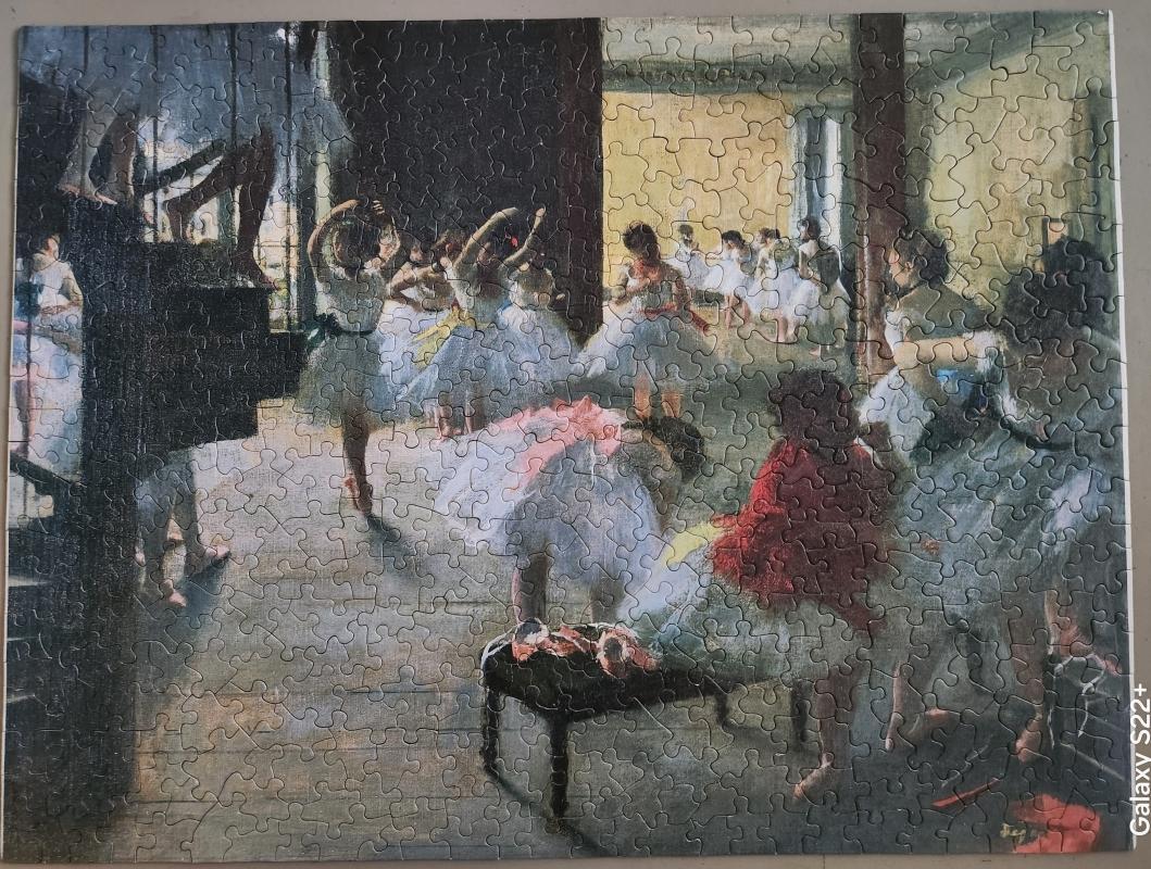 Vintage Jigsaw Puzzle Degas ECOLE DE DANSE 500+ Pcs Complete Fine Art