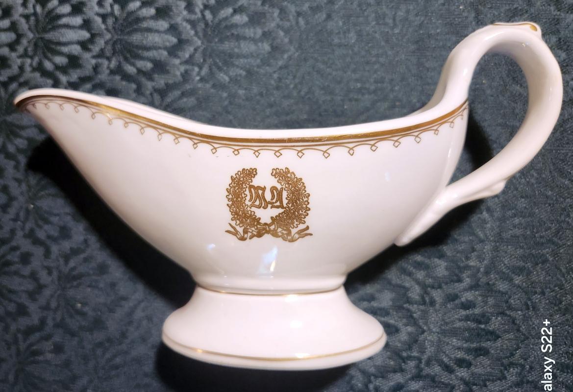 Antique WALDORF ASTORIA Hotel Gravy/Sauce Boat 1920s RARE