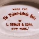 Antique WALDORF ASTORIA Hotel Gravy/Sauce Boat 1920s RARE